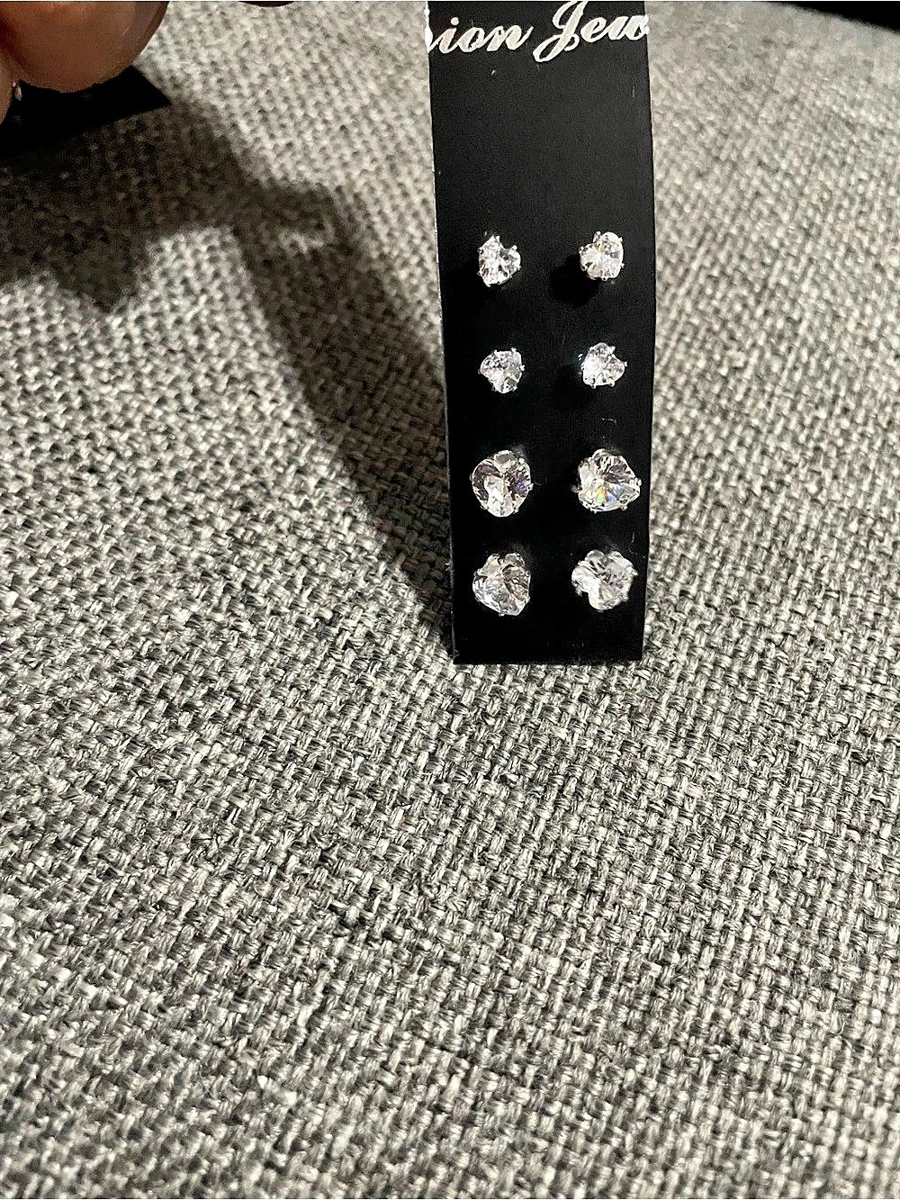 Fashion Jewelry Silver-Tone Stud Earrings